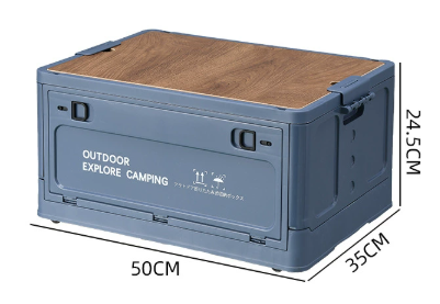 50L Camping Oraganizer avec des lèvres en bois